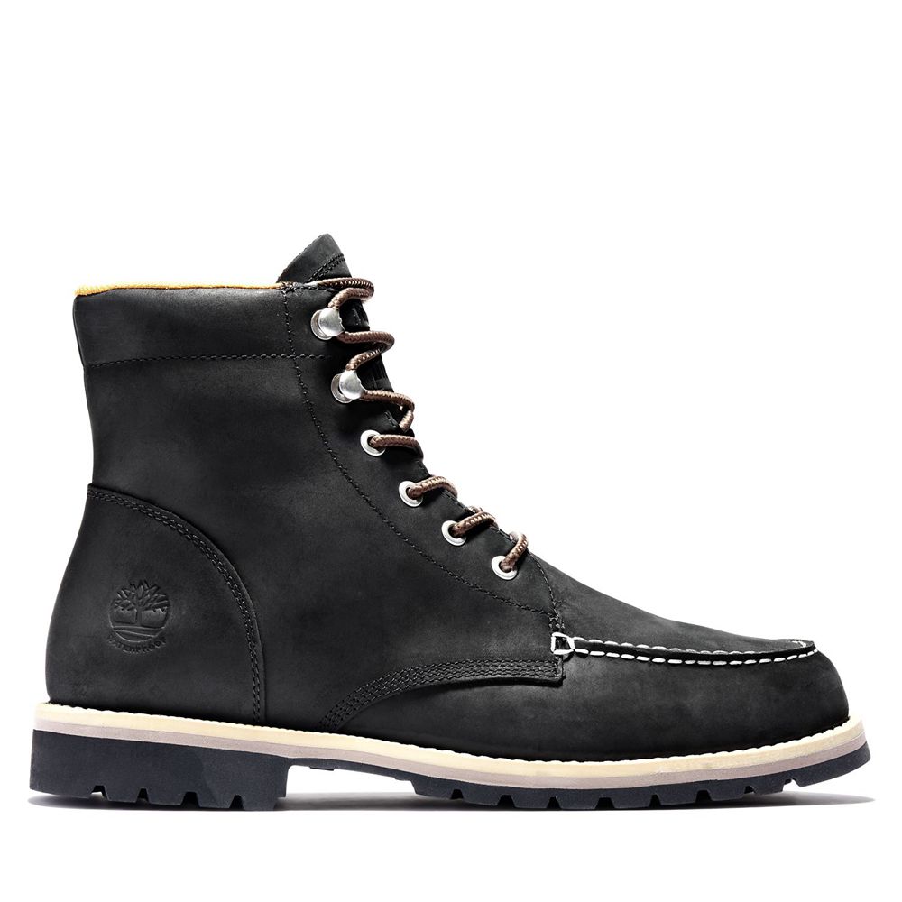 Botas de Nieve Timberland Argentina Hombre - Redwood Falls Waterproof Moc-Toe - Negras - XGVJMW-640